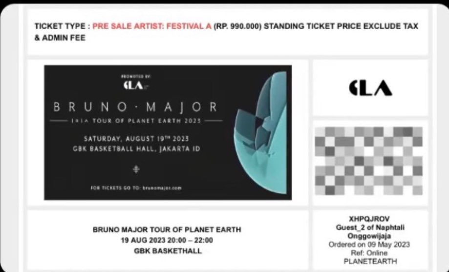 ajvow's tweet photo. 📍WTS Ticket Bruno Major Tour Of Planet Earth In Jakarta📍

💎Tribune A / B (3 Tix) - Normal Price
💎Festival A (2 Tix) - Normal Price

🔫Trusted / Diurus Sampai Fisik

#BrunoMajor #BrunoMajorInJakarta #BrunoMajorInJKT #wtb #wts #zonajajan #zonauang https://t.co/Vu23EgS67s