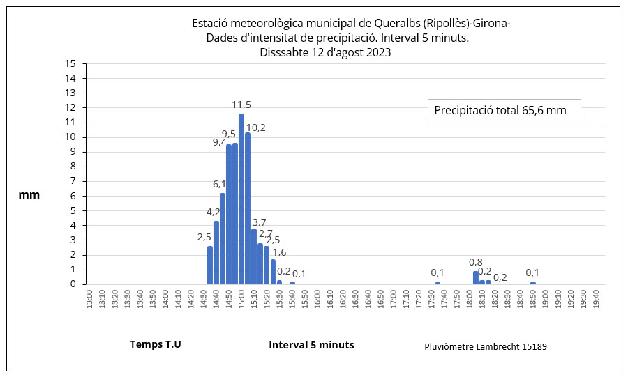 MeteoRodaTer's tweet photo. @enricagud A Queralbs 65,6 mm amb calamarsa. https://t.co/k4QGBrytWb