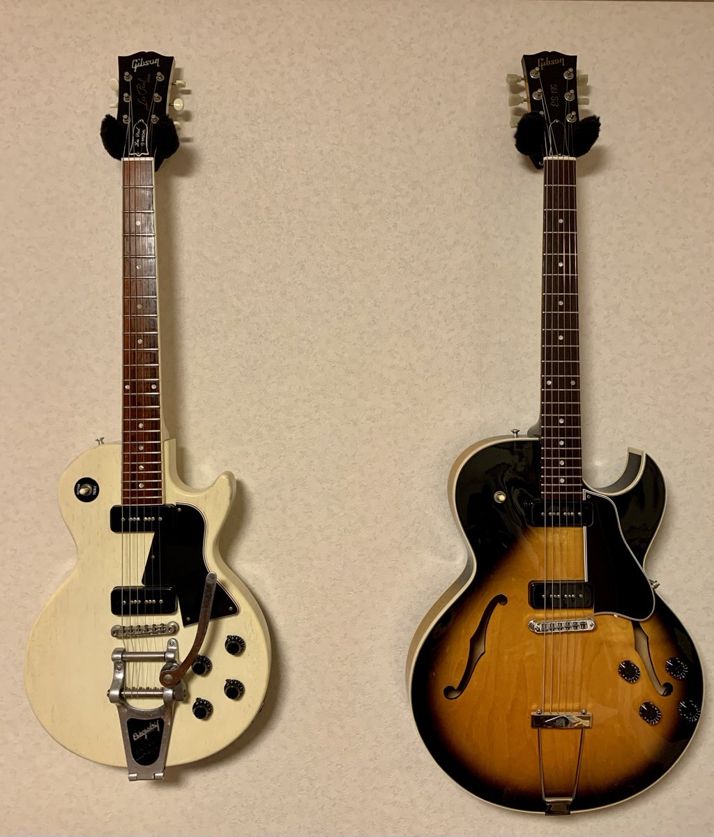 burstlover's tweet photo. 指板のメンテナンス。2本終了。
#指板のメンテナンス #lespaul #lespaulspecial #gibson #es135 https://t.co/oN0PvGrE8n