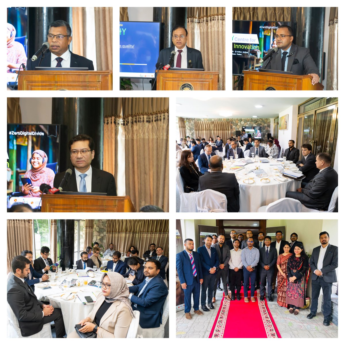 a2i_bd's tweet photo. Bridging the digital gap!🌍🇧🇩🌍
@BDMOFA &amp; @a2i_bd unveil the concept of '#e_Quality_Centre_for_Inclusive_Innovation' with diplomats &amp; dignitaries envisioning a world of #ZeroDigitalDivide.
#SmartBangladesh2041 #eQuality #ZeroDigitalDivide #LeaveNoOneBehind #SDGs #DigitalEquality https://t.co/ZTvqog7gbH
