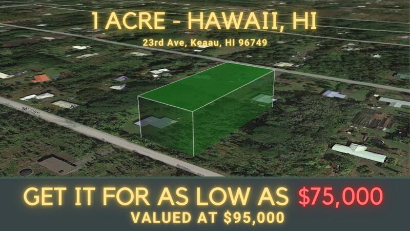 land_listings's tweet photo. Keaau, HI | $75,000 | 1.00 Acres | Have a Taste of Paradise in Hawaiian Paradise Park! - Que it up in Hawaii County, HI!! https://t.co/njaIZrHBXA #Hawaii #acre #realestate #land #cheapland #investing #land #properties #buyer #realestate https://t.co/3i3AJ7PNYq