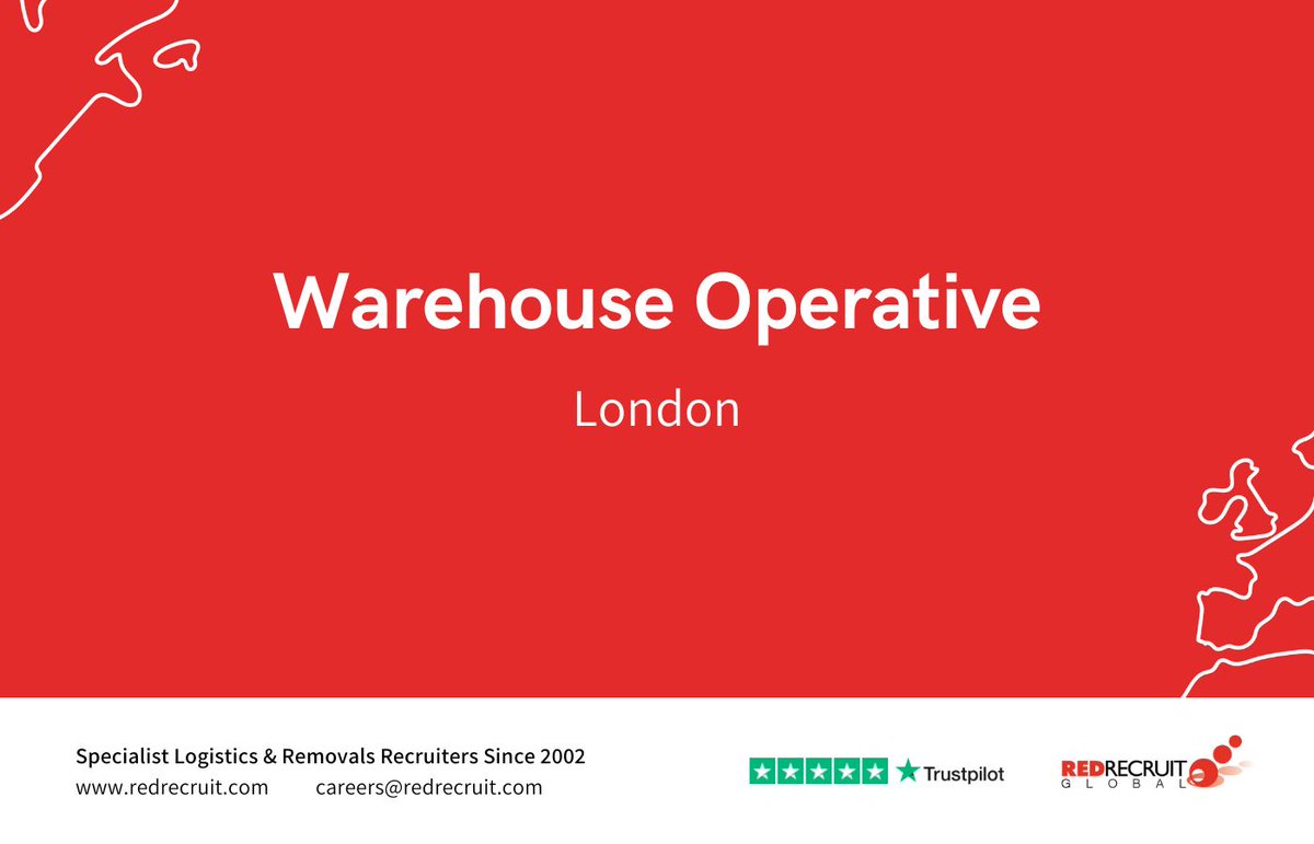 Redrecruit's tweet image. Our client, who specialise in #InteriorDesign schemes, are seeking a #WarehouseOperative for their team in #London

rfr.bz/t6iqixb

#jobs #vacancies #careers #hiringnow #jobsearch #recruiting #employment #recruitmentagency #jobsinlondon #londonjobs