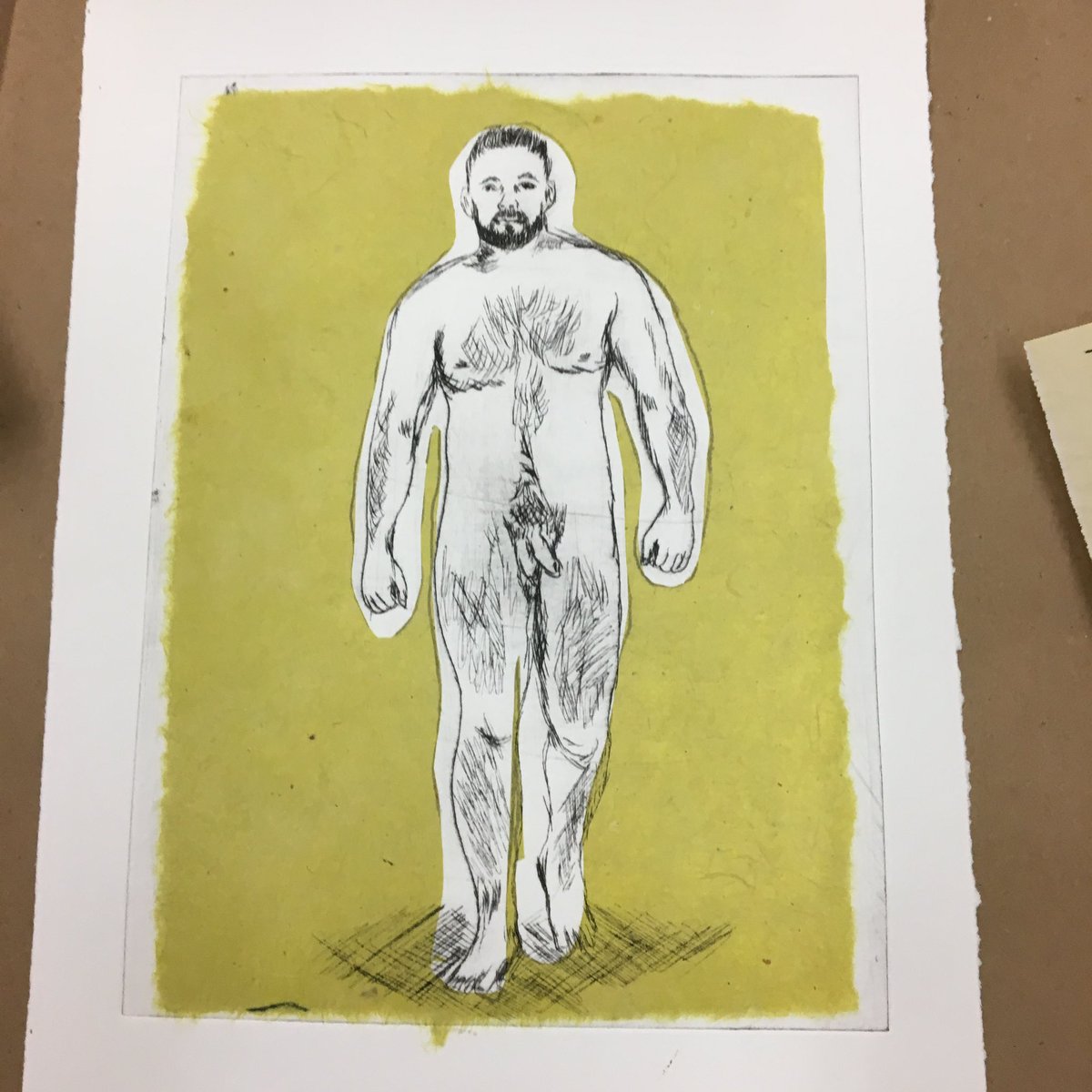 Robotjoyride's tweet photo. @trulyminiso69 @unhung_heroes Years ago, I saw this image and was inspired to work it in an etching in a printmaking workshop. https://t.co/7b92qqcCEZ