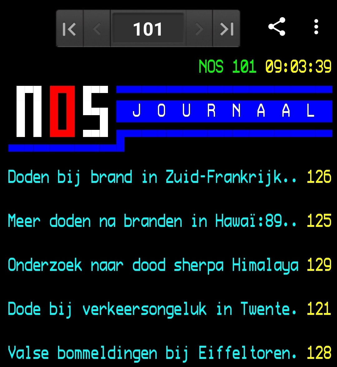 De dood regeert op Teletekst 101