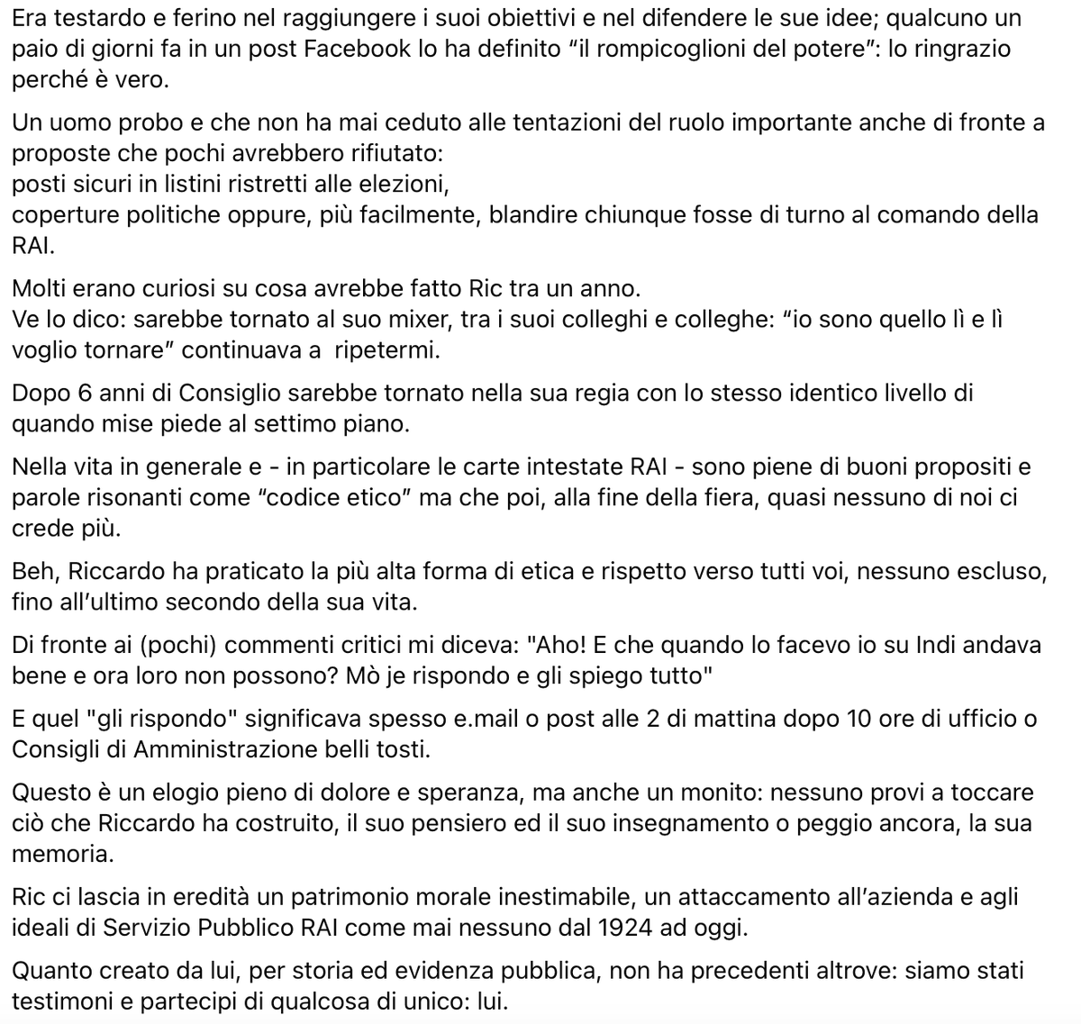 lagana_riccardo's tweet photo. Grazie a tutte e tutti per i ricordi e la sincera partecipazione.  

Luci spente, ora giù il sipario.

[questo account "ufficiale" verrà messo in sicurezza e congelato. 
Non sarà più aggiornato]

- gli amici di Riccardo - https://t.co/hwkTwwfSoJ