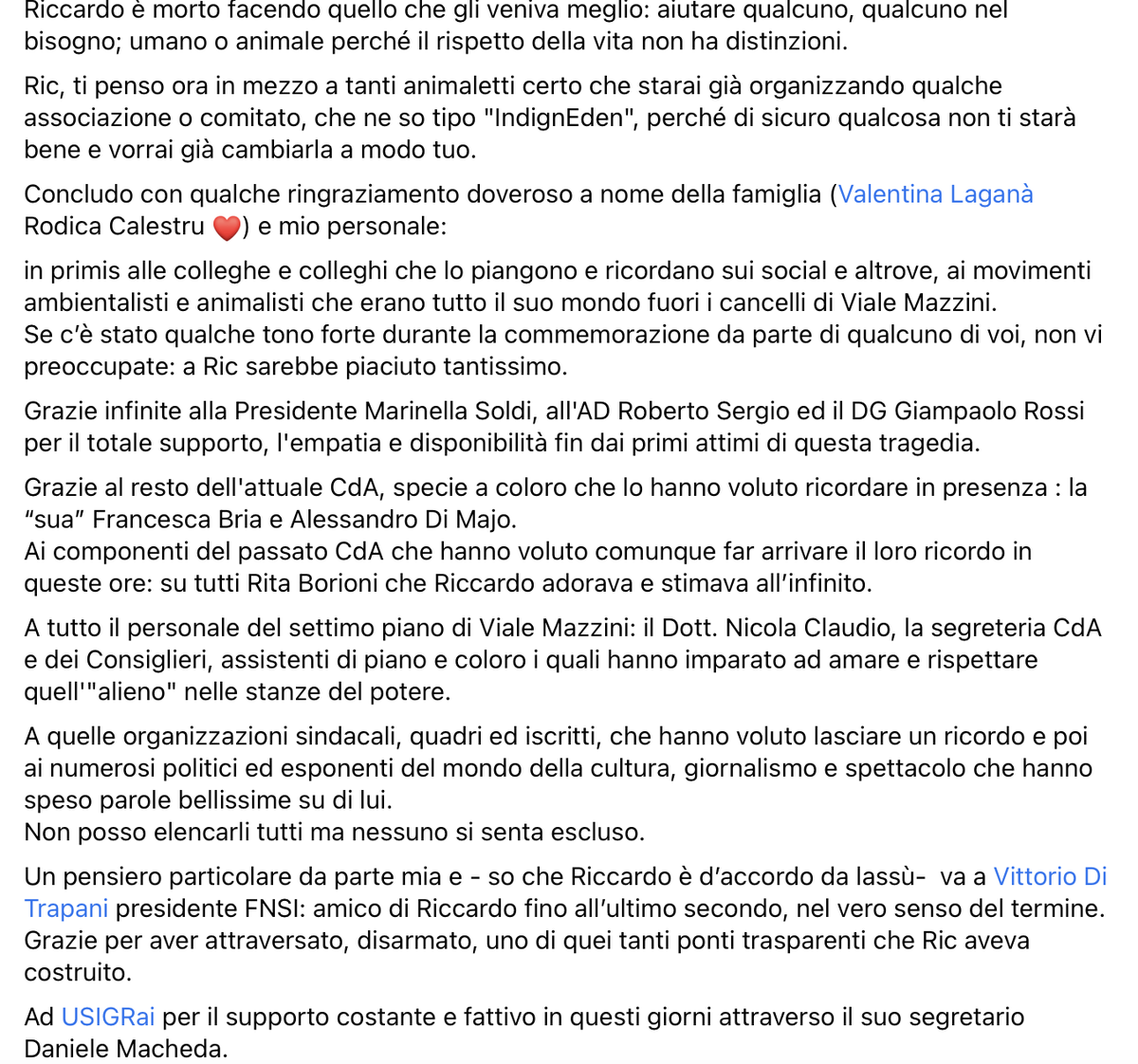 lagana_riccardo's tweet photo. Grazie a tutte e tutti per i ricordi e la sincera partecipazione.  

Luci spente, ora giù il sipario.

[questo account "ufficiale" verrà messo in sicurezza e congelato. 
Non sarà più aggiornato]

- gli amici di Riccardo - https://t.co/hwkTwwfSoJ