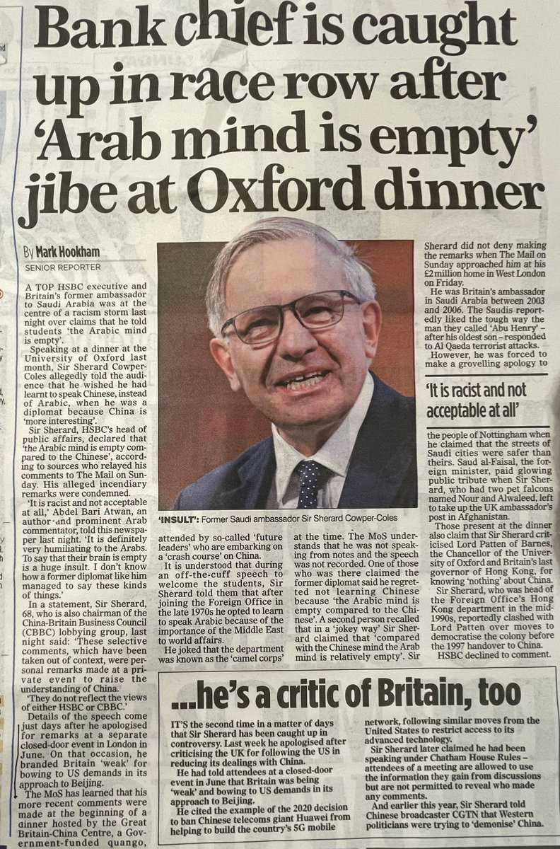 jameswoudhuysen's tweet photo. It's not just his civil servant banker mien, or even his fondness for #Huawei and the #CCP. Cowper-Coles knows nowt of #ArabicScience, which was way ahead of the European sort in its day. English astronomer Edmond Halley was a big fan. More here https://t.co/OeizVzHej4 https://t.co/juOSNmSAR8