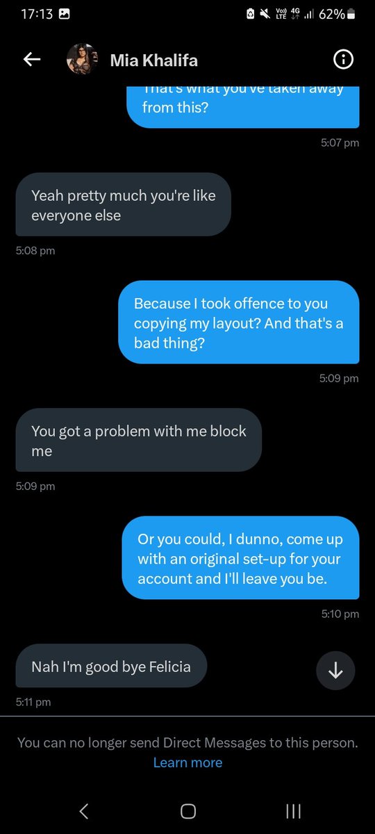 || I swear, some people on this app are literal sociopaths.

Anyway, hate being that person, but be aware that @/BsxomKhalifa is an unrepentant thief who thinks being offended by theft is a bad thing.