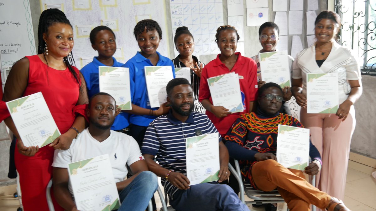 voyonline's tweet photo. CONGRATULATIONS to the newly certified participants of our Training of Trainers in Conflict Course.  
#voypeacecentre
#voypctot1
#voicesoftheyoung https://t.co/kq1aq6h4R5