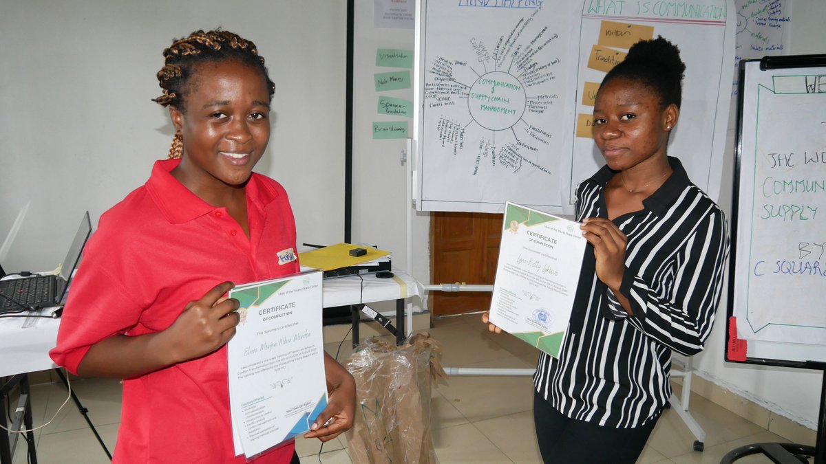 voyonline's tweet photo. CONGRATULATIONS to the newly certified participants of our Training of Trainers in Conflict Course.  
#voypeacecentre
#voypctot1
#voicesoftheyoung https://t.co/kq1aq6h4R5