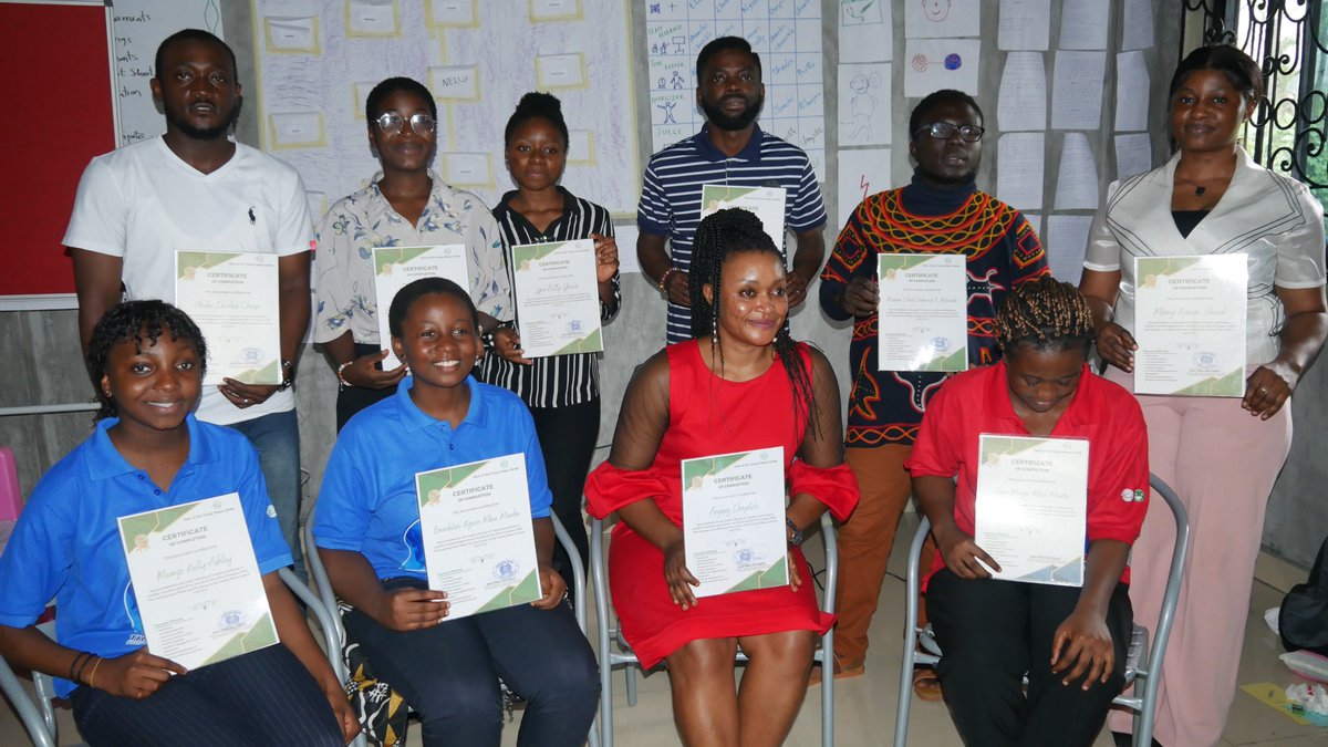 voyonline's tweet photo. CONGRATULATIONS to the newly certified participants of our Training of Trainers in Conflict Course.  
#voypeacecentre
#voypctot1
#voicesoftheyoung https://t.co/kq1aq6h4R5