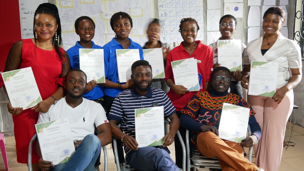 voyonline's tweet photo. CONGRATULATIONS to the newly certified participants of our Training of Trainers in Conflict Course.  
#voypeacecentre
#voypctot1
#voicesoftheyoung https://t.co/kq1aq6h4R5