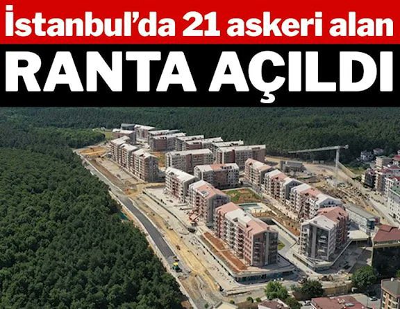 İstanbul’da 21 askeri alan ranta açıldı Defalarca “Askeri alanların hepsi yeşil kalacak” sözü veren iktidar, bugüne kadar büyük bölümü Kuzey Ormanları parçası olan 15 bin hektar askeri alanı ranta ve betona açtı. sozcu.com.tr/2023/gundem/is…