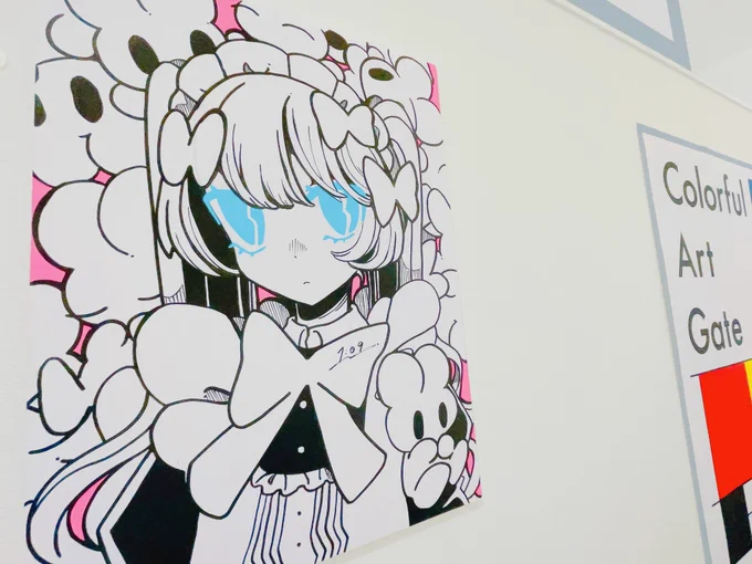 #ColorfulArtGate でかい絵を描きました、壁にあります