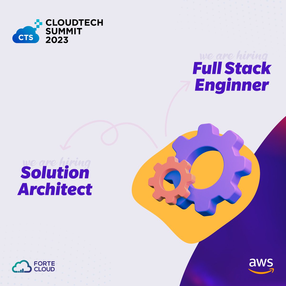 Forte_Cloud's tweet image. Calling all job seekers and fresh graduates!🎓🌟 Join us at CloudTech Summit for Hiring Mania, a one-of-a-kind opportunity to discover exciting job opportunities &amp;amp; connect with top companies

Register now eu1.hubs.ly/H04XLqR0

#CloudTechSummit #HiringMania #CareerOpportunities