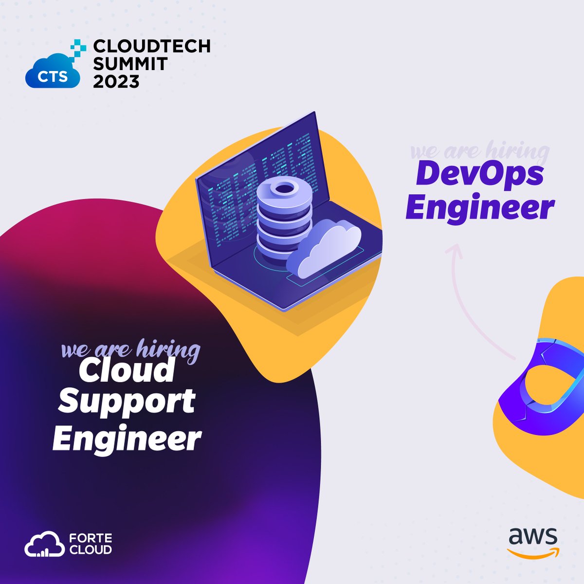 Forte_Cloud's tweet image. Calling all job seekers and fresh graduates!🎓🌟 Join us at CloudTech Summit for Hiring Mania, a one-of-a-kind opportunity to discover exciting job opportunities &amp;amp; connect with top companies

Register now eu1.hubs.ly/H04XLqR0

#CloudTechSummit #HiringMania #CareerOpportunities