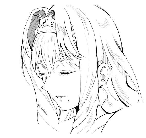 『伝説の俺』単行本作業中です。作画の荒かった部分などを修正中。女王様はベタもトーンも最低限でいいので、描きやすいお方ですwところでこの女王様、名前はないのかな…w 