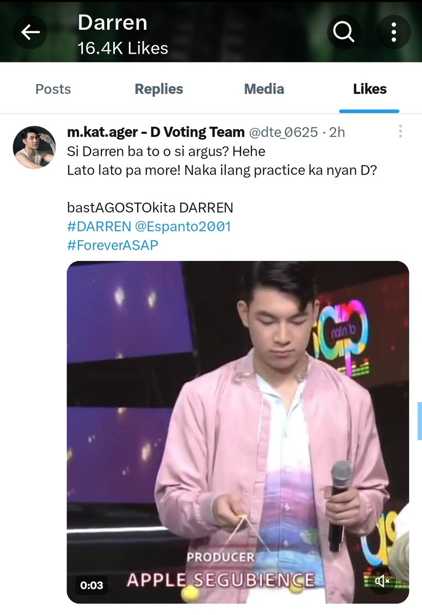 dte_0625's tweet photo. Thank you sa mga retweets and likes for today's Asap. Labyu!
bastAGOSTOkita DARREN
#DARREN @Espanto2001
#ForeverASAP
Part1 https://t.co/8HqWLZSzWd