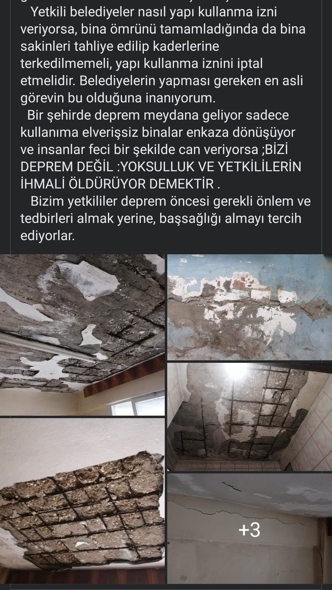 minninaguys's tweet photo. Armutlu Mahalle Muhtarı Cüneyt Öfkeli nin deprem öncesi uyarılarından bir kaç tanesi son olarak 19 Aralık'ta uyarmış maalesef yetkililer duymamış  önemsenmemiş 😢

Depremden sonra binalar yıkılıp, insanlar enkaz altında kalıp canlarını verdikten sonra; siz gelseniz başsağlığı dilerseniz, mezara gelip dua etseniz, siyasetinizin gereği boy gösterip reklam yapsanız ne olur yapmazsanız ne olur?Canımız gittikten sonra gelmenizin ne önemi var?
 Siz yetkililer samimiyseniz gelin mahallemdeki ve memleketimizdeki ömrünü tamamlamış değil depremle rüzgarla bile yıkılmak üzere olan binaları tespit edin kullanma izin belgelerini iptal edin çözüm üretin, bu konuda halk mağdur olmasın ve insalara yaşarken kıymet verin yanlarında olun CANLARIMIZ göz göre göre yok olmasın. Unutmayın Deprem değil, sizin ihmalleriniz öldürür....!
Deprem sonrası Kaç defa yerle bir olan Memletimiz, bu ömrünü tamamlamış çürük binalarla ciddi bir depreme karşı ne kadar hazır? Yada siz başsağlığı dilemeye mi hazırsınız?
