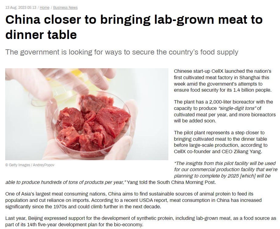NoweAteny's tweet photo. Chiny, będące pod jarzmem żydowskim od Wojen Opiumowych, w pełni kontrolowane przez koszerną diasporę, są nie tylko głównym laboratorium broni biologicznej, centrum transhumanizmu, inwigilacji, ale także liderem produkcji karmy dla gojów -rusza produkcja sztucznego mięsa w #CellX https://t.co/VmBXiNN9j8