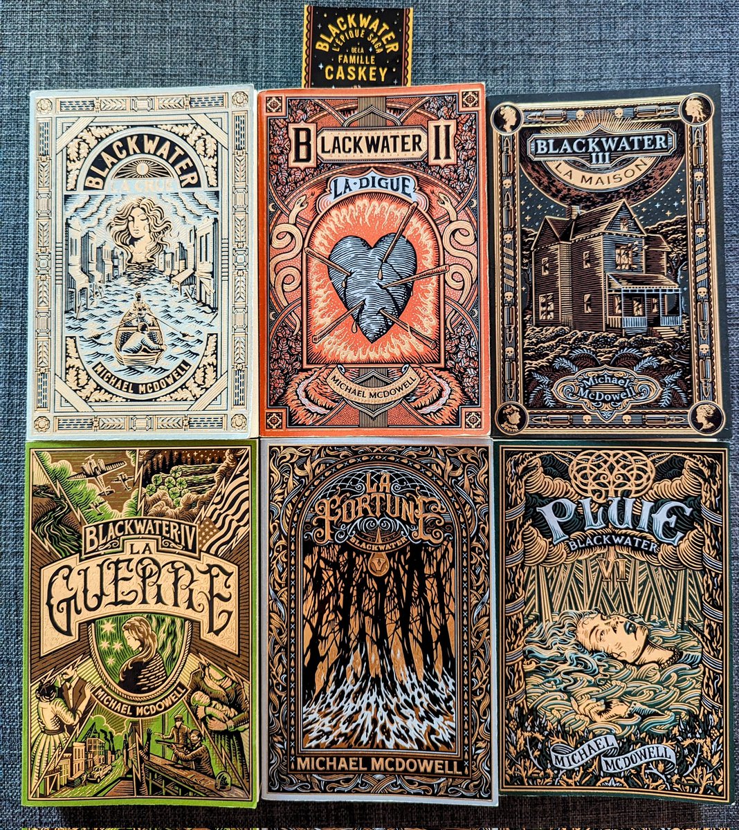 BogusReilly's tweet image. Adieu Blackwater, adieu la Perdido 🌊
La famille Caskey va me manquer. Merci Michael McDowell, et merci @editionsmtl pour ces superbes livres. #Blackwater #MichaelMcDowell #MonsieurToussaintLouverture