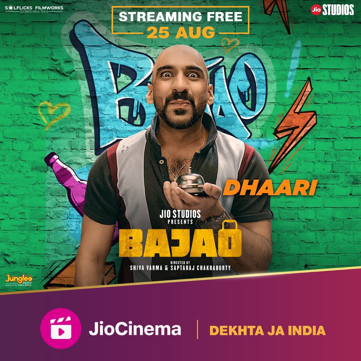 Jio Studios (@jiostudios) on Twitter photo Jab bhi Dhaari aata hain, poori taiyaari ke saath aata hain. ๐ฅ๐คฏ
#BajaoOnJioCinema, streaming free 25 Aug onwards.
#TanujVirwani <a href="/issahilkhattar/">Sahil Khattar</a> <a href="/sahilwalavaid/">Sahil Vaid</a> <a href="/raftaarmusic/">RAFTAAR</a> <a href="/adinathkothare/">Adinath Kothare</a> #MahiraSharma #RajeshSharma #NitishPandey #IndreshMalik <a href="/pragyasamar/">pragya singh</a> <a href="/solflicks/">Solflicks</a> Jab bhi Dhaari aata hain, poori taiyaari ke saath aata hain. ๐ฅ๐คฏ
#BajaoOnJioCinema, streaming free 25 Aug onwards.
#TanujVirwani <a href="/issahilkhattar/">Sahil Khattar</a> <a href="/sahilwalavaid/">Sahil Vaid</a> <a href="/raftaarmusic/">RAFTAAR</a> <a href="/adinathkothare/">Adinath Kothare</a> #MahiraSharma #RajeshSharma #NitishPandey #IndreshMalik <a href="/pragyasamar/">pragya singh</a> <a href="/solflicks/">Solflicks</a>