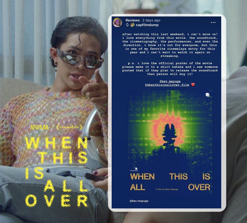 animastudiosph's tweet image. Buy your tickets here 👇🏼

AYALA CINEMAS:
sureseats.com/theaters/movie…

#WhenThisIsAllOver #Cinemalaya2023