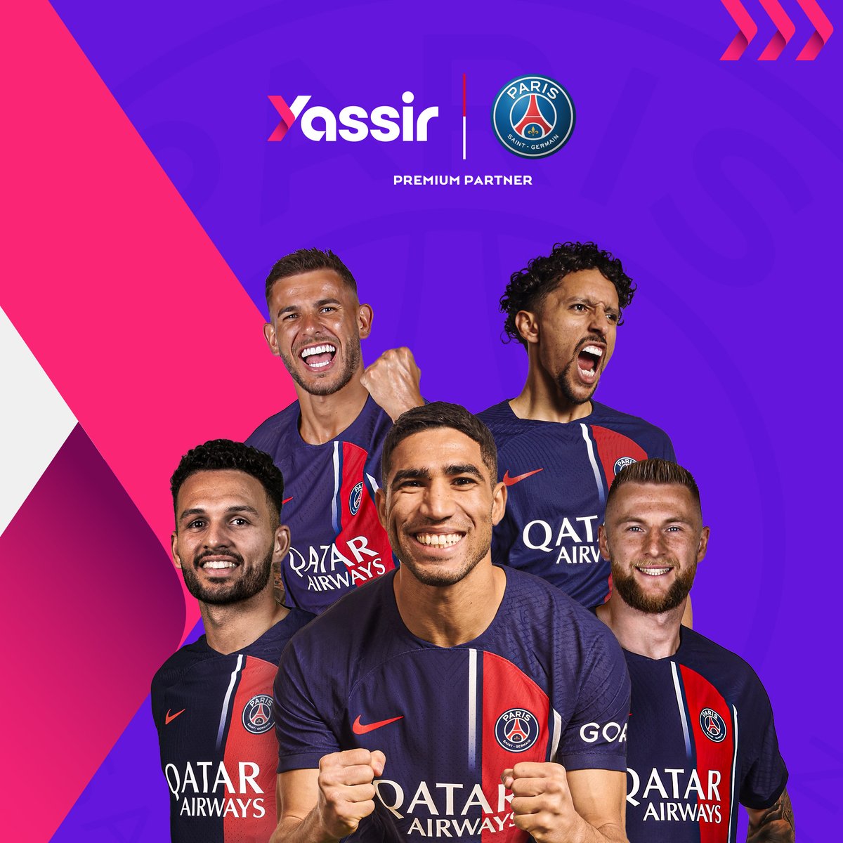 Yassir becomes an official partner of <a href="/PSG_inside/">Paris Saint-Germain</a>  - Paris Saint-Germain!🏆⚽️🎫

A major partnership for three years, which illustrates our desire to develop internationally with leading players such as Paris Saint Germain!

Read the press release ⚽️❤️🏆: en.psg.fr/teams/club/con…