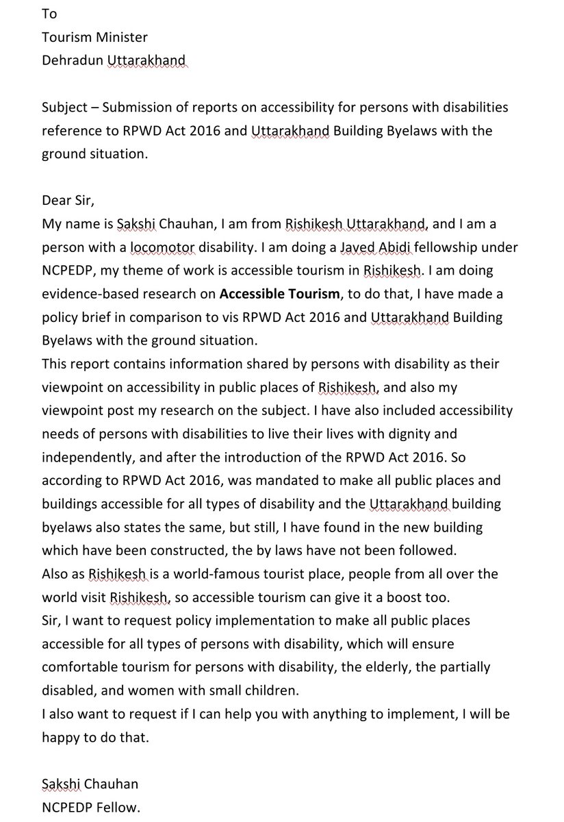 Sakshic82245347's tweet photo. 12अगस्त2023 को मैं पर्यटन मंत्री @satpalmaharaj से मिलने उनके कार्यालय देहरादून गई थी, मैंने उन्हें अपने सुलभ पर्यटन पर बनाई गई रिपोर्ट सबमिट की है, सर ने ये आश्वासन दिया है की वो इस रिपोर्ट को सम्बंधित कार्यालय भेजेंगे, मुझे पूरी उम्मीद है कि सुलभ पर्यटन के लिए काम किया जाएगा! https://t.co/BY6qkHjzTT