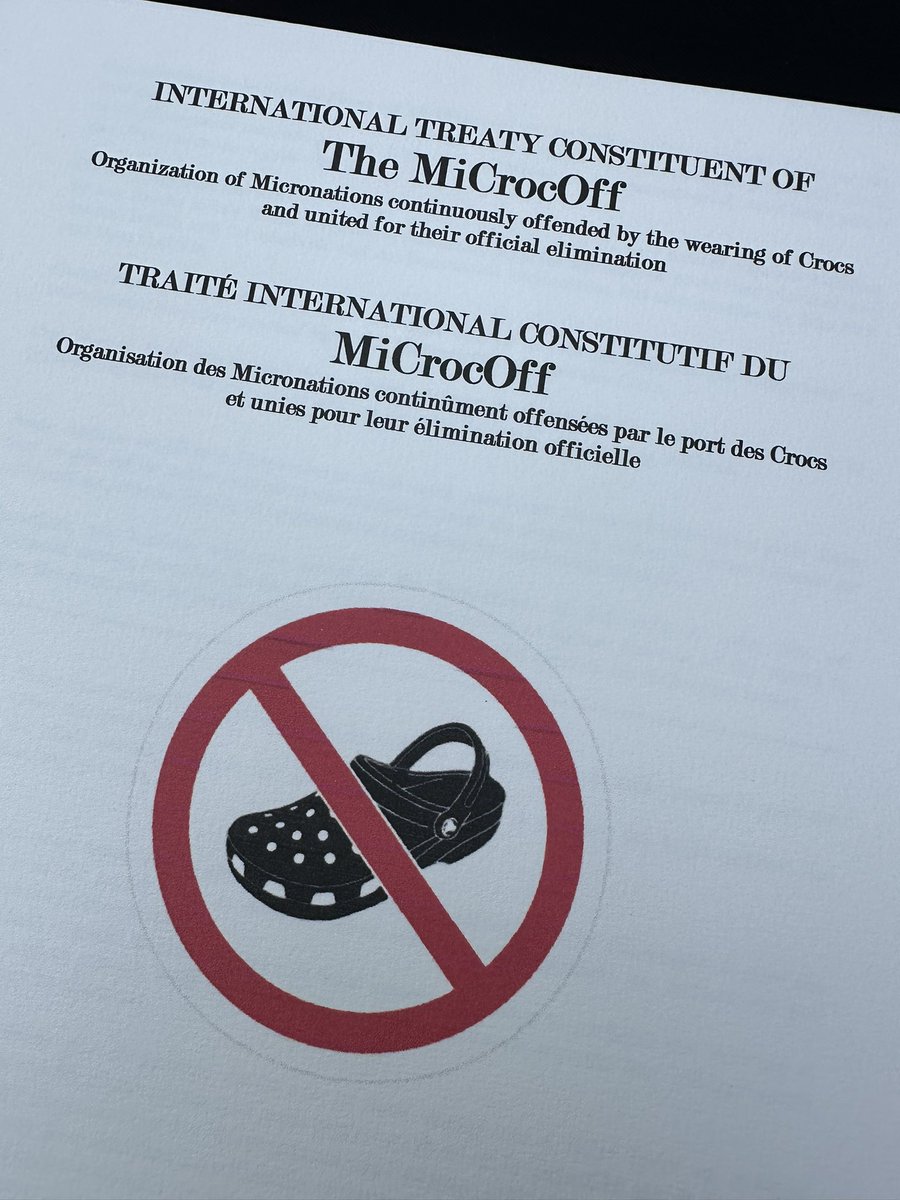slowjamastan's tweet photo. PROGRESS.

#slowjamastan #crocs #bancrocs #micronation #micronations #belgium https://t.co/lnqlG3xaUT