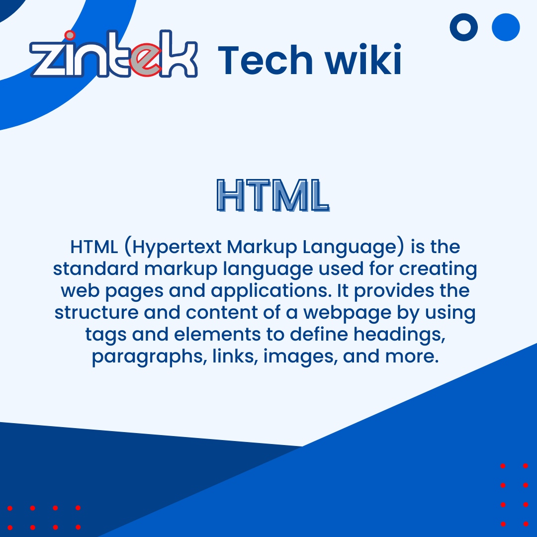 zintek's tweet photo. Tech Wiki 🤓 - The language that brings websites to life! From structuring the backbone of every site to adding stunning visual elements, this is where the magic begins. 💻✨🎨

Did you know about it before? 💭

#Technology #Ireland #IrishBusiness #NorthernIreland #Tech #Zintek https://t.co/2oth5rDBMQ