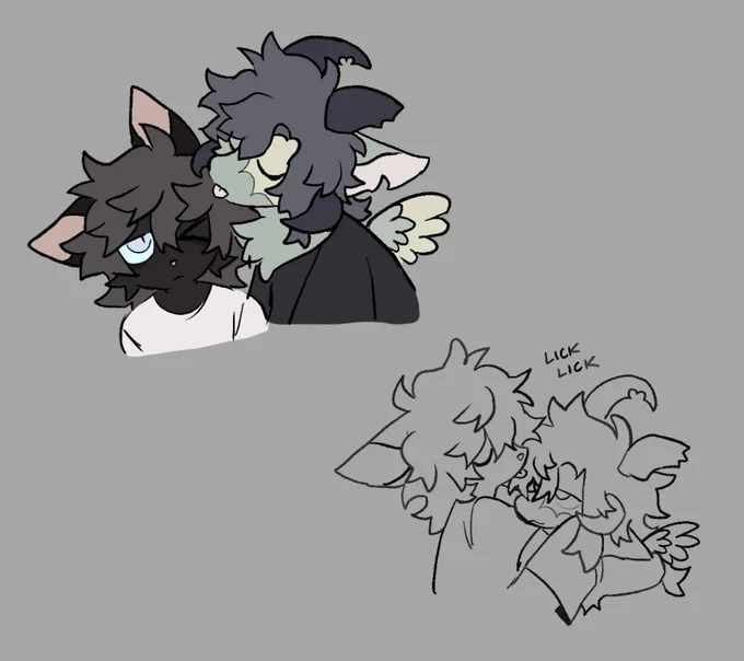 schlorp schlorp lick lick lick  keeping ur bf squeaky clean