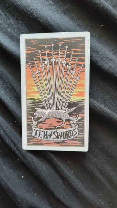 13 серпня - твоя #картадня у #таро це - 10 мечів. День не з легких, коли ми нічого не можем заподіяти<a href="/tag/%D0%BA%D0%B0%D1%80%D1%82%D0%B0%D0%B4%D0%BD%D1%8F"class="tags">#картадня</a><a href="/tag/%D1%82%D0%B0%D1%80%D0%BE"class="tags">#таро</a>