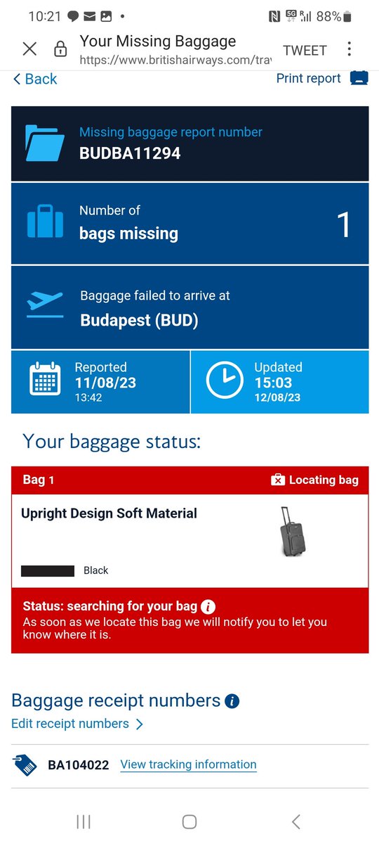 When <a href="/British_Airways/">British Airways</a> say check the link!! Not updated in 24 hrs!! Rubbish. Avoid this airline
