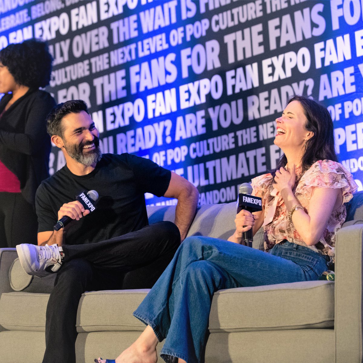 Tyler and Bitsie at #FanExpoChicago. Reposted from @fanexpochicago. #TylerHoechlin