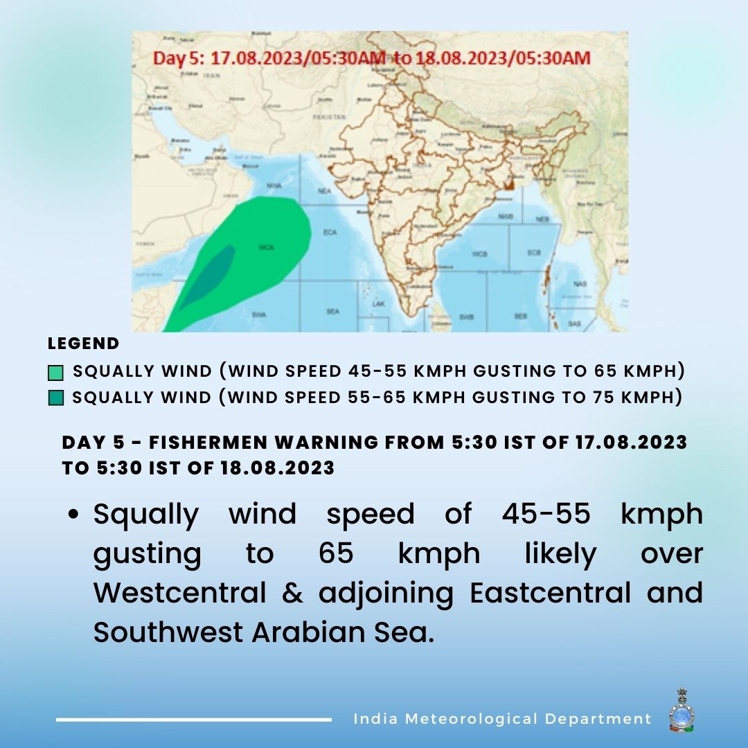 Indiametdept's tweet photo. #SafetyAlert #FishermenSafety #SquallyWinds #BayofBengal #ArabianSea
@moesgoi @DDNewslive @ndmaindia @airnewsalerts https://t.co/vOjpceFZTc