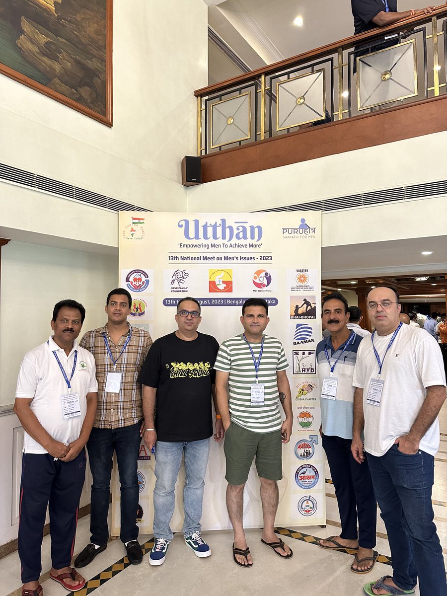 Team SIF-Chandigarh reached Bengaluru for #13thSIFNationalMeet on Men’s issues.
‘Empowering Men to Achieve More’ organised by <a href="/puruhotra/">Puruhotra : Saarathi for Men</a> at Rialto Hotel, Gandhi Nagar.