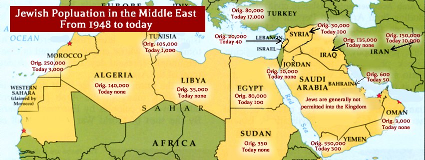 “There are less than 100 Jews left in Syria, Egypt and Lebanon combined. Jordan has none. There are 2 million Arabs living in Israel. The accusation of ethnic cleansing thrown at Israel is a blatant lie. The truth- it was the Jews who were ethnically cleansed.” - David Collier