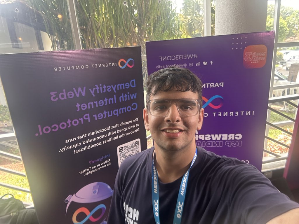 Dhruv23092003's tweet photo. Visited the ICP India HUB booth at the Web3 Conference 
#ICPHUBS
#ICPINGOA
#WEB3CONF https://t.co/qUgvprwjzU