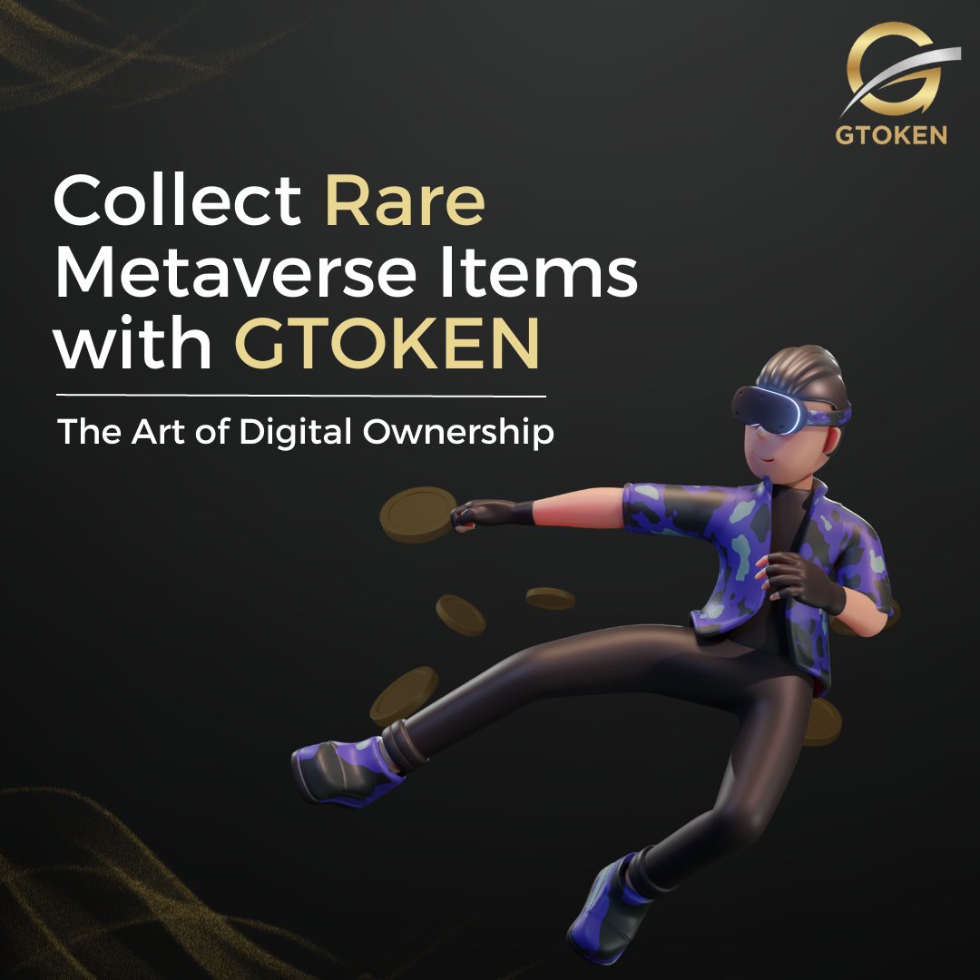 💫 GTOKEN offers a new dimension of collecting rare digital treasures that resonate with your unique style. 🔥

#DigitalOwnership #GTOKEN #GTOKENMetaverse #RareCollectibles #MetaverseLife #DigitalCollecting #NFTs #VirtualArt #Blockchain #CryptoCollectibles #FutureOfOwnership