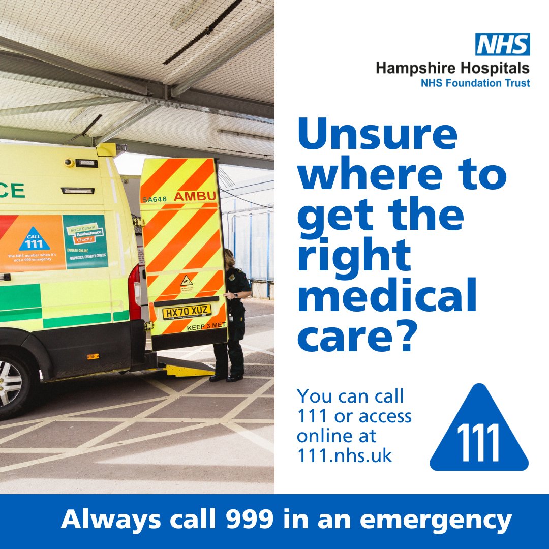 ❗ Using the right service during industrial action Please use 111 online as the first port of call for health needs and continuing to only use 999 in an emergency - when someone is seriously ill or injured and their life is at risk. Visit 111 online here 111.nhs.uk