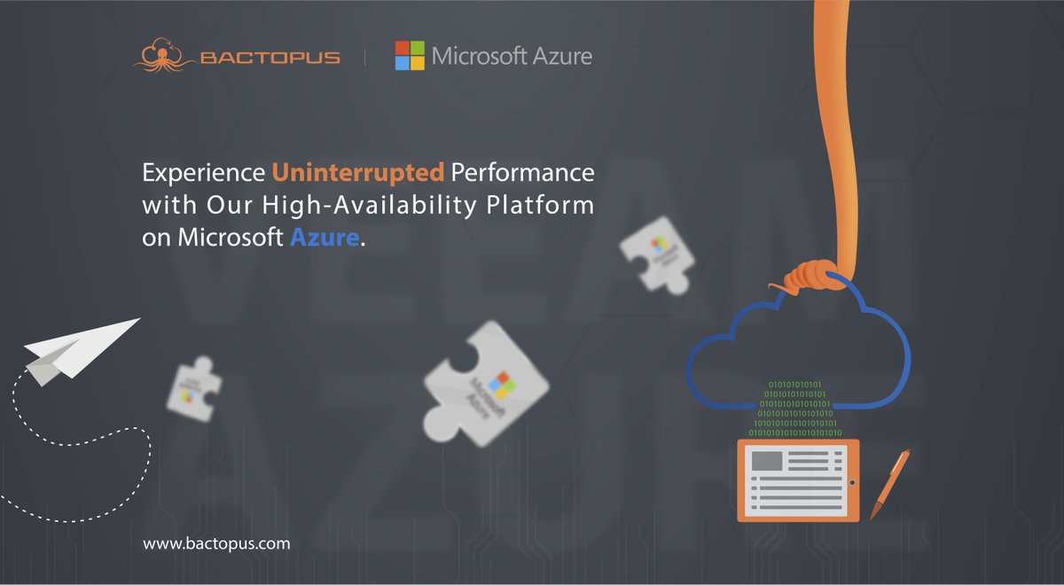 ctelecoms_ksa's tweet image. 🟠 Our Platform is hosted on Azure with High Availability Infrastructure and meets the SLA provided by Microsoft Azure Services.
bactopus.com

#Microsoft365Data #Azure_Services #SaaS_solution #Bactopus #Ctelecoms #Veeam #MicrodoftAzure
