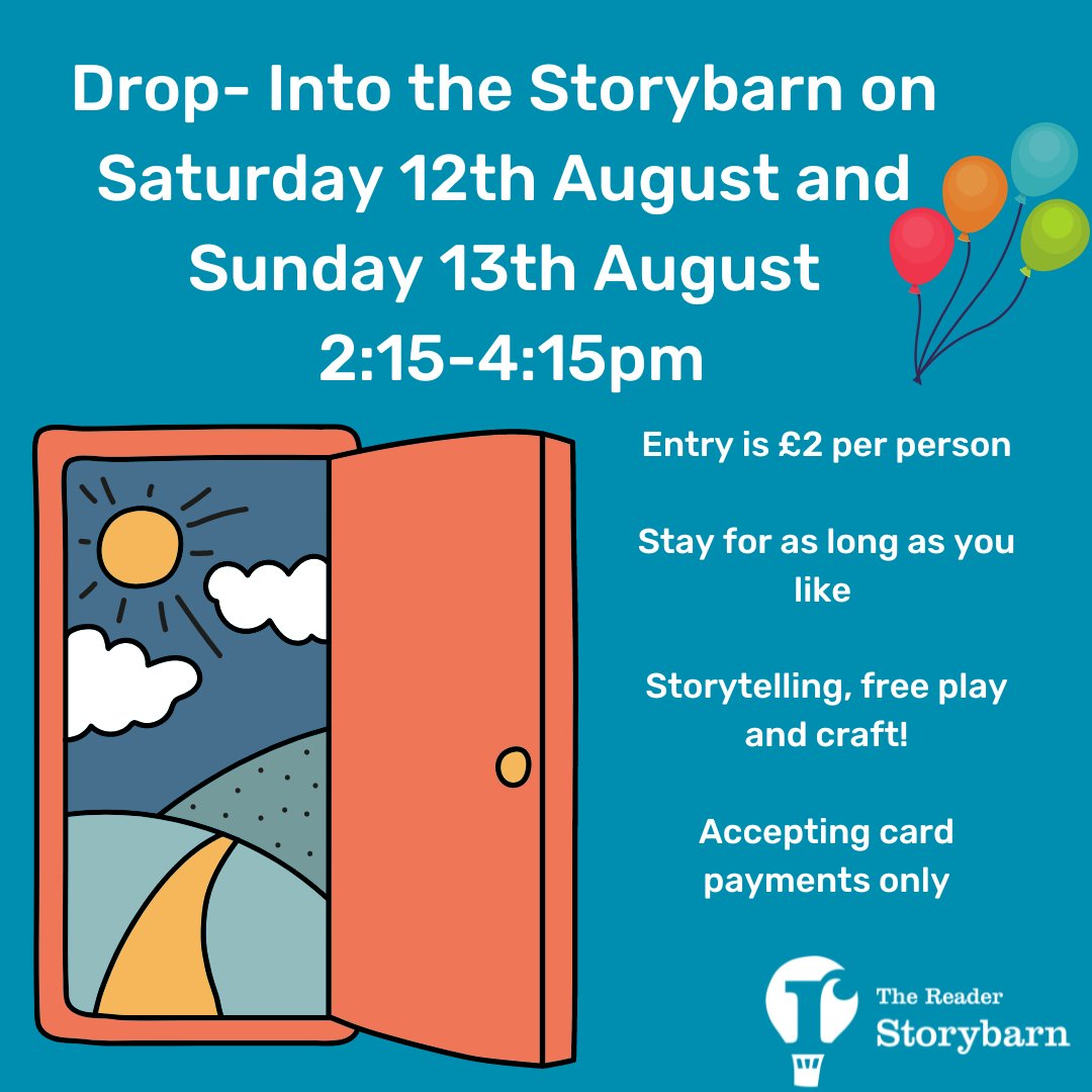 thestorybarn's tweet image. Come round, come all!✨ We are opening our house today at 2:15! Play, read and craft all you want! 🙌

#summeractivities #storybarn #thingstodoinliverpool