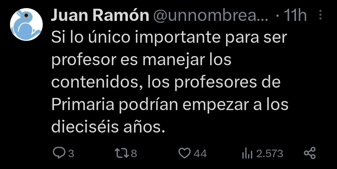 DivulgaMadrid's tweet image. Esta afirmación, aparentemente correcta, encierra implícitamente uno de los grandes errores que cometemos cuando hablamos de educación: el desprecio por el conocimiento y, por tanto, la falta de pasión por el mismo.
Abro hilo 👇