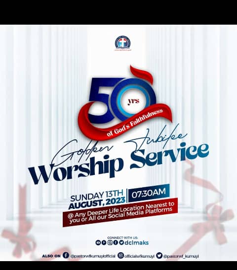 IdakaStephanie's tweet photo. #DeeperLifeAt50
Thank God for the Journey so far https://t.co/wii7l840OY