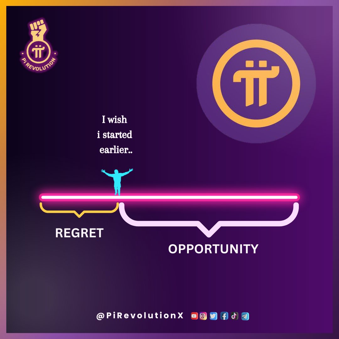 PiRevolutionX's tweet image. 📸 Captured in this stunning illustration is the bittersweet essence of regret and opportunity. Don't let missed chances haunt you! Embrace the limitless potential of #PiNetwork, where every moment is a chance to shape your future. Join now and seize the opportunities that await!