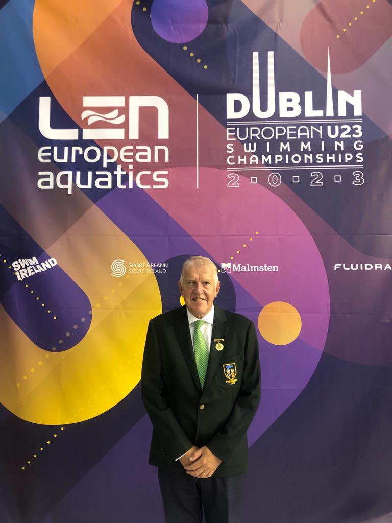 Honoured to be present at the U23 European Championships in Dublin.  Sincere appreciation to all at @LENaquatics @sportireland and @swimireland for realising the dream. Well done all. 

#LENDublin2023