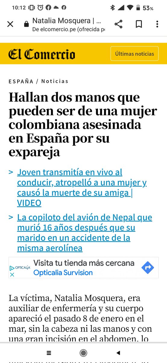 Emilces fue violada, torturada y descuartizada por un hombre al que ni siquiera conocía, en Valdemoro. 

A Romina su marido la asesinó,  la descuartizó, la asó en la barbacoa del jardín y luego la tiró al mar. Lo más fuerte de este caso es que, como el detenido se ha tirado