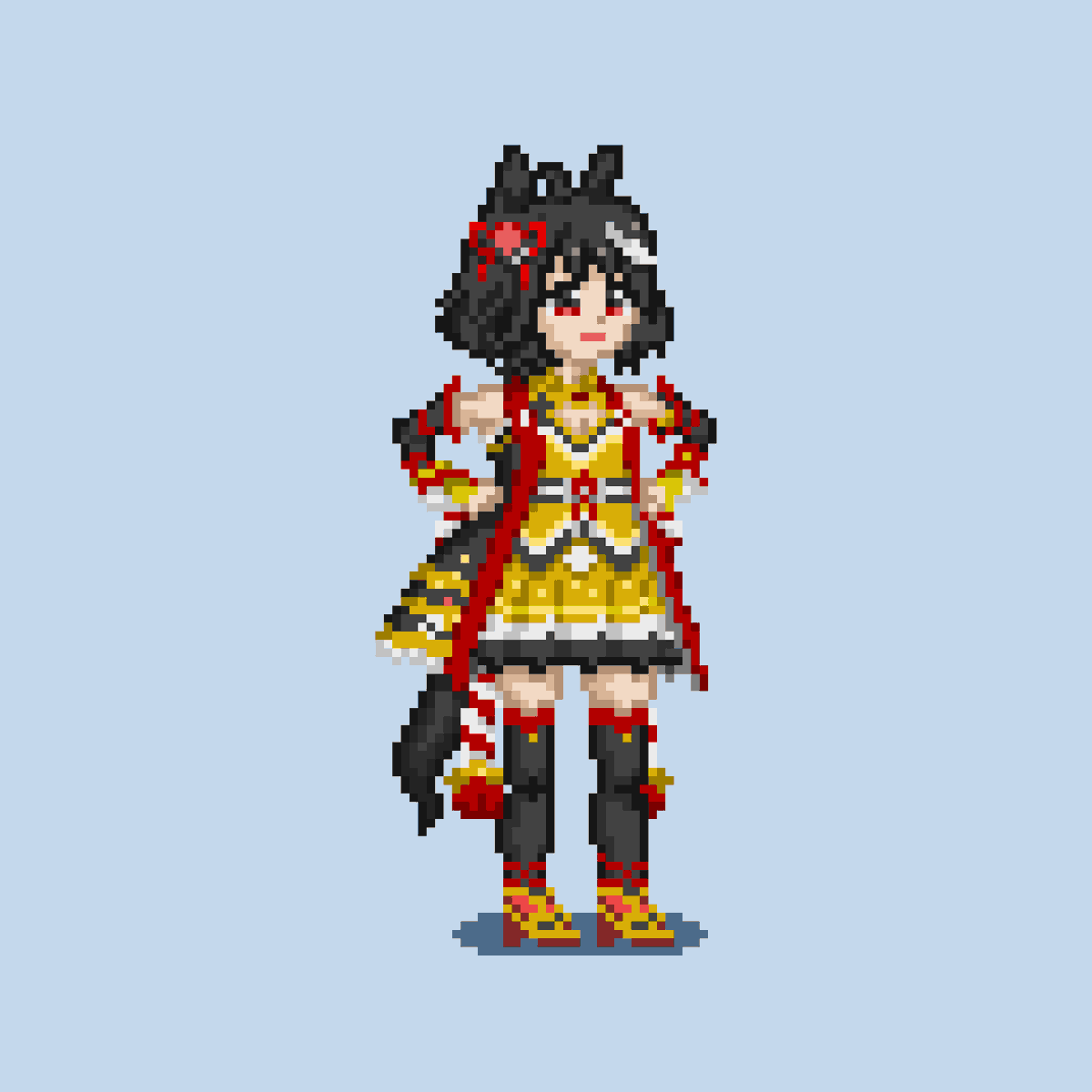 Pixel_donuts's tweet photo. キタサンブラック

#Pixelart
#ドット絵
#ウマ娘プリティーダービー https://t.co/rCoVgHn7BO