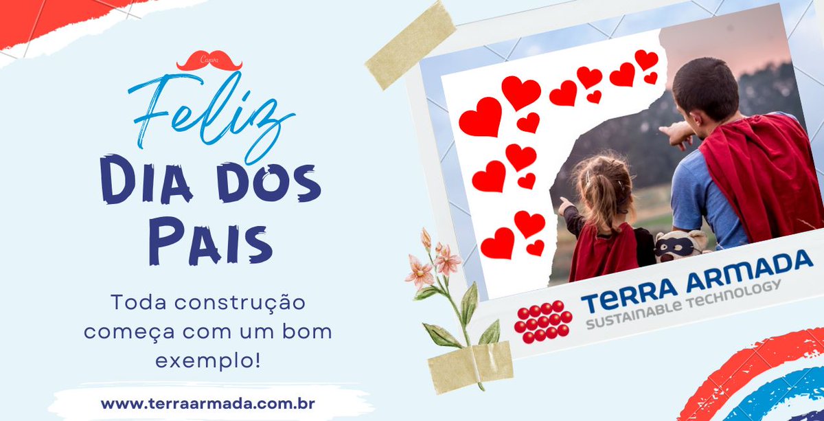 terra_armada's tweet photo. 👨👧👦 Assim como na #ENGENHARIA , ser pai requer algumas etapas essenciais como #PROJETAR e #CONSTRUIR o futuro dos filhos com todo #CARINHO, #AMOR e #PROTEÇÃO
A Equipe Terra Armada Deseja um #FelizDiadosPais !!! 💙🎁💙👔💙
#DiadosPais #homenagem #TerraArmada #BuildBetterTogether https://t.co/RNKIY5X8J4